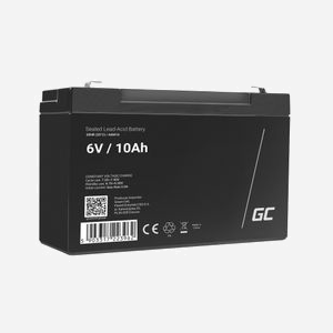 Green Cell Batterie AGM16 6V 10Ah VRLA (Sealed Lead Acid) 1.45kg, Dimensions 50x94x151mm, Durée de vie estimée 5 ans - Miniature 1