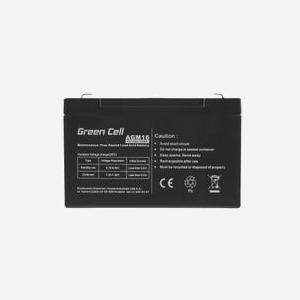 Green Cell Batterie AGM16 6V 10Ah VRLA (Sealed Lead Acid) 1.45kg, Dimensions 50x94x151mm, Durée de vie estimée 5 ans - Miniature 5