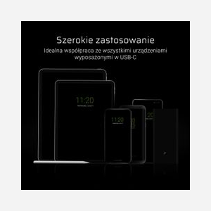 Green Cell KABGC03 - Câble USB 0.25m USB-A vers USB-C Mâle-Mâle, 480 Mbit/s, Noir. Conforme USB 2.0. - Miniature 4
