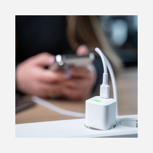 Câble Green Cell GC PowerStream KABGC07W 1m Blanc - Connecteur Lightning vers USB-C - Puissance 29W - Débit 480 Mbit/s - Compatible Apple iPhone/iPad - Miniature 5