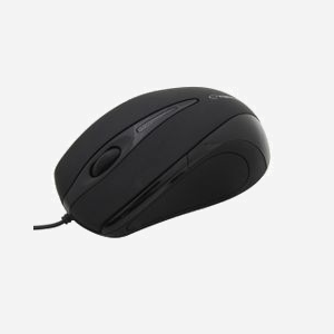 Souris Optique Esperanza EM102K USB Type-A 800 DPI, 3 Boutons, Molette, Câble 1.4m, Noir - Compatible PC/Ordinateur portable