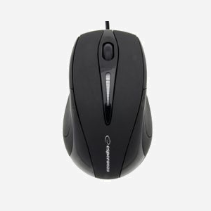 Souris Optique Esperanza EM102K USB Type-A 800 DPI, 3 Boutons, Molette, Câble 1.4m, Noir - Compatible PC/Ordinateur portable - Miniature 2