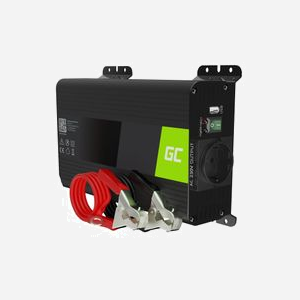 Green Cell INVGC05 Convertisseur DC-to-AC 300W Universel Auto (12V vers 230V / 50Hz) avec 1 port USB - Protection Surchauffe - Noir - 175x106x60 mm - Miniature 1
