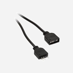 Kolink PGW-AC-KOL-041 : Câble d'Extension ARGB Universel 3-Pin, 5V, Longueur 0.5m, Noir - Compatibilité Châssis PC Universel - Miniature 1