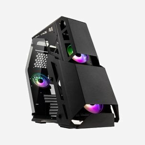 Kolink Big Chungus Shredded - Boîtier PC Midi Tower ATX/micro ATX/Mini-ITX - 1x 3.5", 2x 2.5", 3x 120mm avant, 1x 120mm arrière