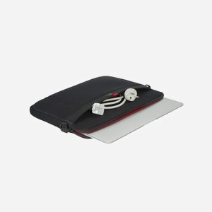 Rivacase 5120BK Housse 13.3" Polyester Noir, Compatible Macbook Pro/Air 13, Sangle Épaule, 350x250x35mm, Poche Zippée, Protection Anti-Rayures, 299g - Miniature 5
