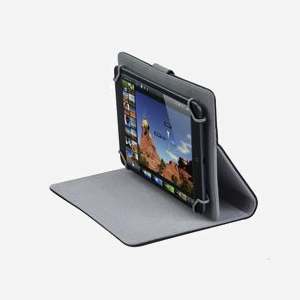 Rivacase 3017 Folio Noir 10.1" Simili-cuir - Compatible iPad Air/Galaxy Tab - Position Stand, Protection Rayures - Dimensions 186x27x266mm - 367g - Miniature 5