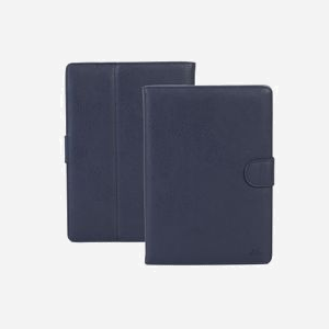Rivacase 3017 Folio Bleu 10.1" (25.6cm) Simili-Cuir, Polyuréthane, Velours. Compatible iPad Air 2, Galaxy Tab et autres. Fermeture magnétique, 1 position, 367g. - Miniature 2
