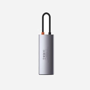 Baseus WKWG020013 Station d'accueil filaire USB 3.2 Gen 1 (3 ports) / HDMI / RJ-45 1Gbps / USB Power Delivery 100W / Aluminium Bleu/Gris, Windows/Linux - Miniature 2