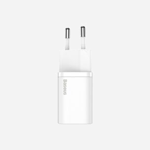 Baseus CCSP020102 Chargeur Secteur Universel Blanc - Port USB Type-C, 25W, 5V-12V, 3A, Entrée 110-240V, Compatible Intérieure - Miniature 2