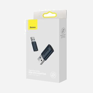 Baseus Adaptateur USB Type-A Femelle vers USB Type-C Mâle - Transfert 10 Gbit/s - Noir - Dimensions 14x22x8mm - Réf. ZJJQ000101 - Miniature 3