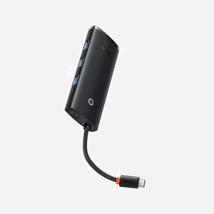 Baseus WKQX040001 Hub USB Type-C Noir avec HDMI, 3x USB 3.2 Gen 1 Type-A, 1x USB 3.2 Gen 1 Type-C, 5 Ports au total - Miniature 2