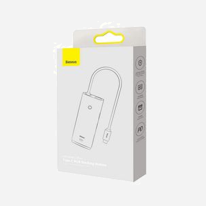 Baseus WKQX040001 Hub USB Type-C Noir avec HDMI, 3x USB 3.2 Gen 1 Type-A, 1x USB 3.2 Gen 1 Type-C, 5 Ports au total - Miniature 4
