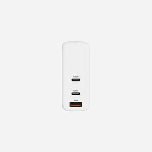HYPER Chargeur Secteur Universel 140W Blanc - 2x USB Type-C, USB Power Delivery 3.1, Câble 2m, Fiches AU/EU/UK - HJG140WW - Miniature 2