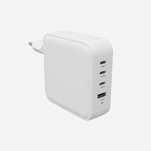 HYPER HJ1002WHWWGL Chargeur Secteur 100W Blanc - 4x USB-C Power Delivery 3.0/PPS (100W/100W/27W/18W) + 1x USB 2.0 - GaN - Smartphones, Tablettes, Portables