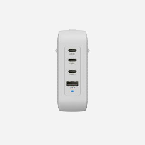 HYPER HJ1002WHWWGL Chargeur Secteur 100W Blanc - 4x USB-C Power Delivery 3.0/PPS (100W/100W/27W/18W) + 1x USB 2.0 - GaN - Smartphones, Tablettes, Portables - Miniature 5