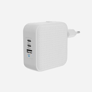HYPER HJ1003WHWWGL Chargeur Secteur 70W GaN, 2x USB-C (Power Delivery 3.0, PPS) & 1x USB 2.0, Compatible Ordinateur Portable/Smartphone/Tablette - Miniature 2