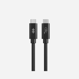HYPER Câble USB4 Gen 3x2 (40 Gbit/s) USB-C vers USB-C 1.2m Noir, Power Delivery 240W, résolution 7680x4320, 144Hz, HD6500BKGL - Miniature 3