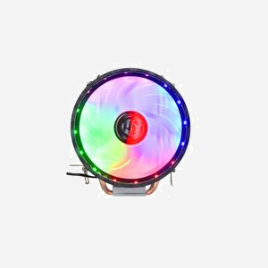 Spire XERUS 200 Ventilateur CPU 12cm 800-1500tr/min Socket LGA1700/AM4 TDP 110W Roulement Hydraulique, Radiateur Aluminium 2 Caloducs Noir/Argent - Miniature 2