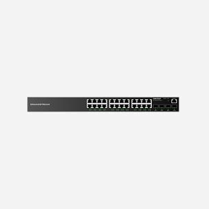 Grandstream GWN7803P : Switch Géré L2+ Gigabit Ethernet 24 RJ45 + 4 SFP, PoE, QoS, CLI, Web, 56Gbit/s, VLAN, IGMP, ACL, Montage en Rack