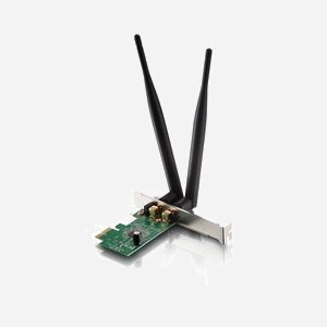Netis System WF-2113 - Carte Réseau Interne WLAN 300 Mbps - PCI Express - Wi-Fi 4 (802.11n) - Bande 2.4GHz - Antenne 5 dBi - Compatible Windows/Linux