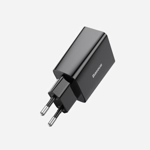 Baseus CCFS-SN01 : Chargeur Secteur USB-C 20W Charge Rapide pour Smartphone, 100-240V, Sortie 5V/3A, 9V/2.22A, 12V/1.67A, Noir, 43x50x26mm - Miniature 4