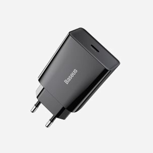 Baseus CCFS-SN01 : Chargeur Secteur USB-C 20W Charge Rapide pour Smartphone, 100-240V, Sortie 5V/3A, 9V/2.22A, 12V/1.67A, Noir, 43x50x26mm - Miniature 5