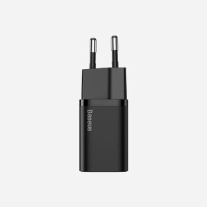Baseus TZCCSUP-B01 Chargeur Secteur Universel 20W Noir - 1 Port USB Type-C, Charge Rapide, 100-240V, Câble USB Type-C to Lightning inclus - Miniature 4