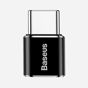 Baseus ABMU24ABK Adaptateur microUSB vers Type C Noir et Argent, Connecteur 1 microUSB, Connecteur 2 Type C - Miniature 1