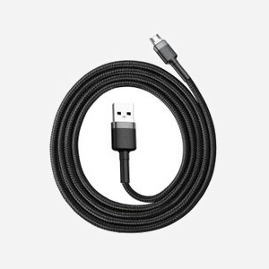 Baseus Câble USB A vers Micro-USB B, 1m, Connecteurs Mâle/Mâle, Référence 6953156280335, USB 2.0, Compatibilité Universelle - Miniature 2