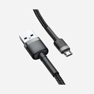 Baseus Câble USB A vers Micro-USB B, 1m, Connecteurs Mâle/Mâle, Référence 6953156280335, USB 2.0, Compatibilité Universelle - Miniature 3