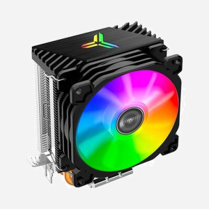 Jonsbo CR-1200 Refroidisseur CPU 92mm Noir, Socket Intel LGA 775/115x/1200 et AMD AM2/AM3/AM4/FMx, 2 Caloducs, 30.5dB, 36 CFM, LED Multi, 93x67x128mm - Miniature 2