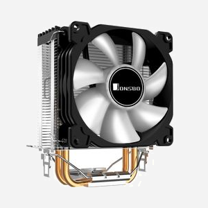 Jonsbo CR-1200 Refroidisseur CPU 92mm Noir, Socket Intel LGA 775/115x/1200 et AMD AM2/AM3/AM4/FMx, 2 Caloducs, 30.5dB, 36 CFM, LED Multi, 93x67x128mm - Miniature 5