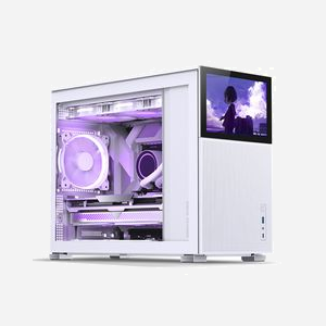 Jonsbo D31 MESH Blanc - Boîtier PC Midi Tower Acier, DTX/ITX/micro ATX, Ventirad 168mm, GPU 400mm, USB 3.2 Gen 2 Type-A/Type-C, Baies 2.5"/3.5" - Miniature 1