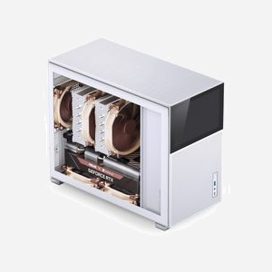 Jonsbo D31 MESH Blanc - Boîtier PC Midi Tower Acier, DTX/ITX/micro ATX, Ventirad 168mm, GPU 400mm, USB 3.2 Gen 2 Type-A/Type-C, Baies 2.5"/3.5" - Miniature 3