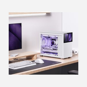 Jonsbo D31 MESH Blanc - Boîtier PC Midi Tower Acier, DTX/ITX/micro ATX, Ventirad 168mm, GPU 400mm, USB 3.2 Gen 2 Type-A/Type-C, Baies 2.5"/3.5" - Miniature 4