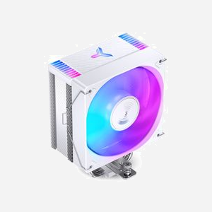Jonsbo CR-1000 EVO Refroidisseur d'air CPU Blanc - Ventilateur 120mm (600-1500 RPM), 4 heatpipes, 220W TDP, Socket LGA1200/1700/AM4/AM5