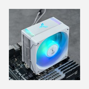 Jonsbo CR-1000 EVO Refroidisseur d'air CPU Blanc - Ventilateur 120mm (600-1500 RPM), 4 heatpipes, 220W TDP, Socket LGA1200/1700/AM4/AM5 - Miniature 5