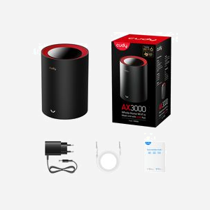 Cudy M3000 Système Mesh Bi-bande Wi-Fi 6 (802.11ax) 2.4/5GHz, 2.976Gbps, CPU 1.3GHz Dual-Core, 256Mo RAM, 128Mo Flash, MU-MIMO, Beamforming - Miniature 4