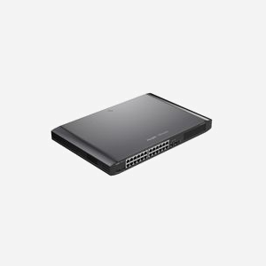 Ruijie Networks RG-ES226GC-P Commutateur Géré L2 Gigabit Ethernet 24 Ports RJ-45 PoE+ 370W + 2 SFP, 52 Gbit/s, VLAN, 8K MAC, Noir