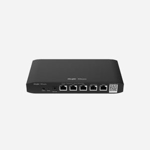 Routeur Ruijie Networks RG-EG105G-V2 Gigabit Ethernet, 4 ports LAN RJ-45, 100 utilisateurs, Web Management, 100-240V, 6W, Noir, 206.5x108.5x28mm