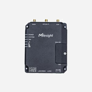 Milesight UR32-L04EU-G Routeur 4G Fast Ethernet 2.4GHz Wi-Fi 4 (802.11n) 65Mbps, 2x MiniSIM, 2x RJ45, RS-485/232, MicroSD, VPN, IP30