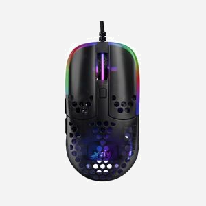 Souris Gaming CHERRY XTRFY MZ1 Noire - Optique 16000 DPI USB Type-A, Ambidextre, 1000Hz, 50G, RGB, 56g, Windows/macOS, 111x52.5x36.5mm - Miniature 1