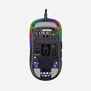 Souris Gaming CHERRY XTRFY MZ1 Noire - Optique 16000 DPI USB Type-A, Ambidextre, 1000Hz, 50G, RGB, 56g, Windows/macOS, 111x52.5x36.5mm - Miniature 3