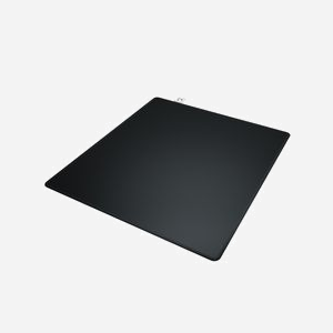 CHERRY XTRFY GPZ1-L-BLACK Tapis de Souris Gaming Noir 460x400x4mm, Surface Textile Monochromatique, Base Antidérapante, Bords Cousus, Lavable - Miniature 1