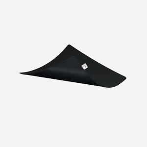 CHERRY XTRFY GPZ1-L-BLACK Tapis de Souris Gaming Noir 460x400x4mm, Surface Textile Monochromatique, Base Antidérapante, Bords Cousus, Lavable - Miniature 3