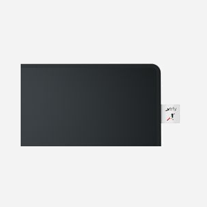 CHERRY XTRFY GPZ1-L-BLACK Tapis de Souris Gaming Noir 460x400x4mm, Surface Textile Monochromatique, Base Antidérapante, Bords Cousus, Lavable - Miniature 4