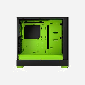 Fractal Design Pop Air Tower Noir/Vert (FD-C-POR1A-04), ATX/micro ATX/Mini-ITX, 3x3.5", 4x2.5", Vitre, 2x120mm avant, 1x120mm arrière, USB 3.2 Gen 1 - Miniature 3