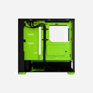 Fractal Design Pop Air Tower Noir/Vert (FD-C-POR1A-04), ATX/micro ATX/Mini-ITX, 3x3.5", 4x2.5", Vitre, 2x120mm avant, 1x120mm arrière, USB 3.2 Gen 1 - Miniature 5
