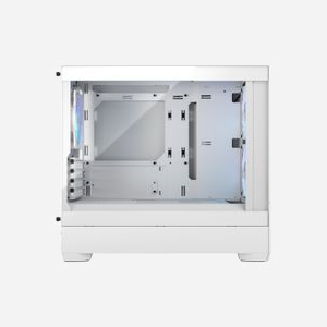 Fractal Design Pop Mini Air Blanc - Boîtier PC Mini Tower micro ATX/Mini-ITX, 2x120mm Avant, 1x120mm Arrière, Acier/Verre Trempé, USB 3.2 Gen 1 - Miniature 3
